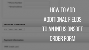 Infusionsoft Order Form
