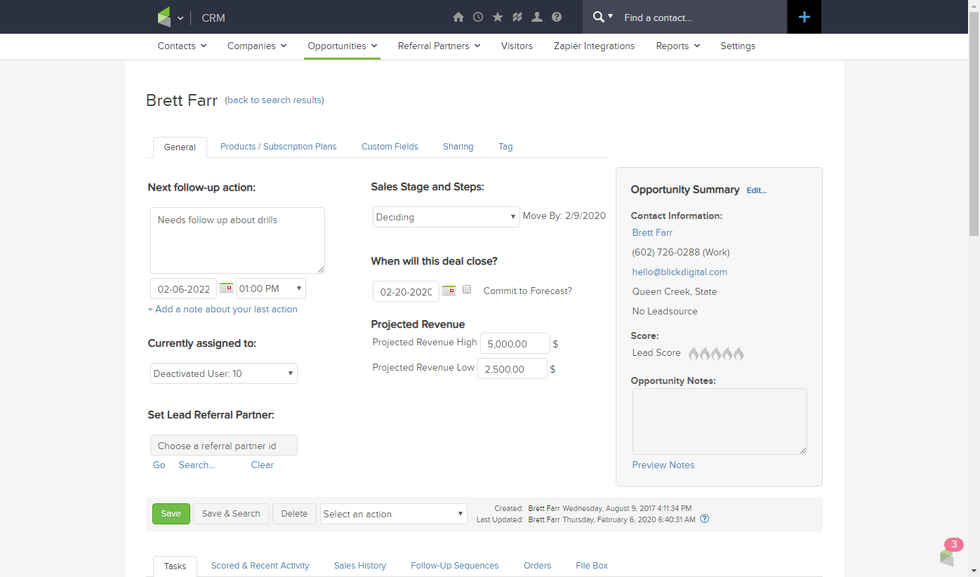 ActiveCampaign vs Infusionsoft: CRM